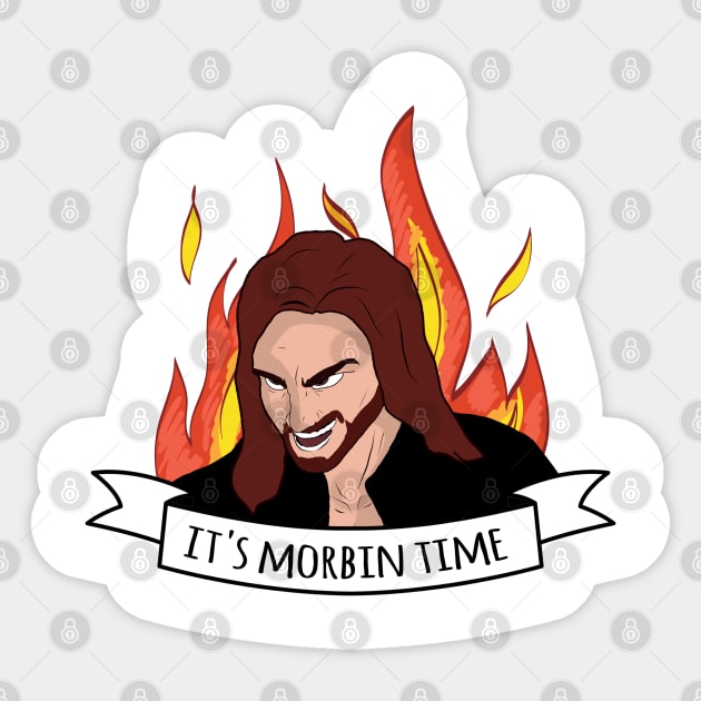 it's morbin time Sticker by Noureddine Ahmaymou 